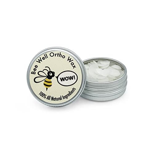 Bee Well Ortho Wax Pure | All Natural Extra Firm Braces Wax | Protect, Prevent & Relieve Orthodontic Braces Discomfort & Mouth Pain | Aluminum Jar | 75 Pieces of Wax for Braces - Image 5