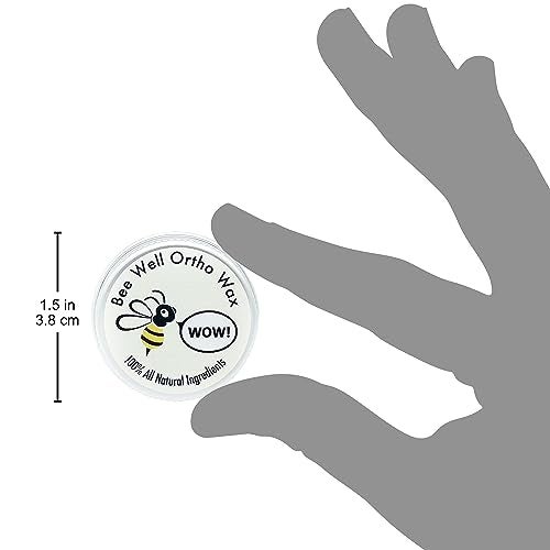 Bee Well Ortho Wax Pure | All Natural Extra Firm Braces Wax | Protect, Prevent & Relieve Orthodontic Braces Discomfort & Mouth Pain | Aluminum Jar | 75 Pieces of Wax for Braces - Image 4