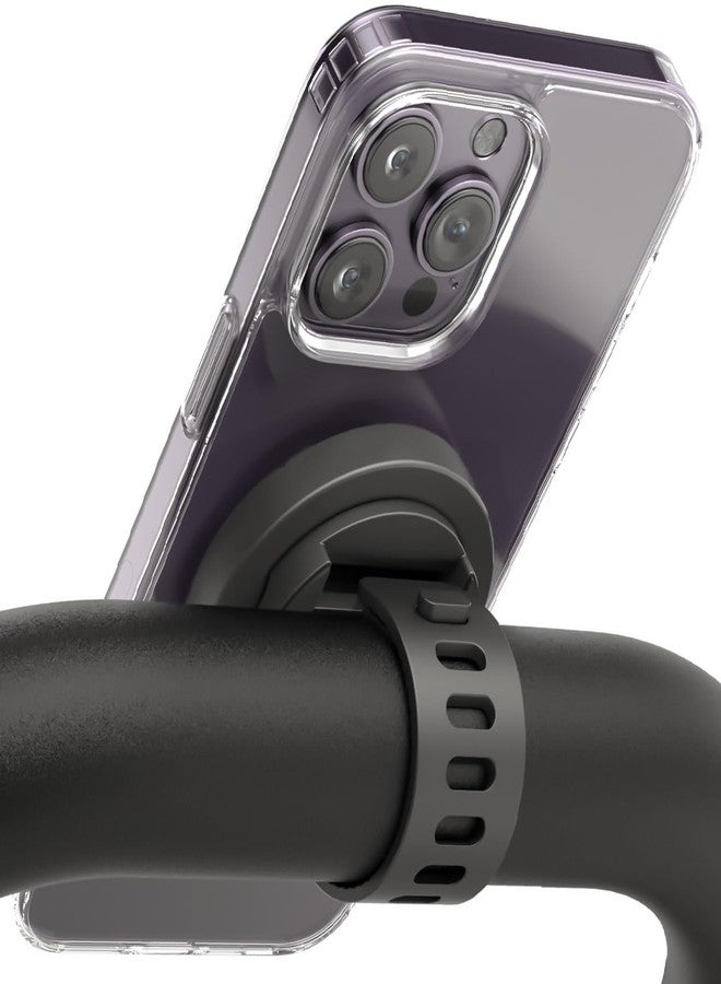 Encased حامل بار مغناطيسي ENCASED Grip-X، متوافق مع MagSafe - حامل هاتف لصالة الألعاب الرياضية، دراجات اللياقة البدنية المنزلية، معدات التمارين، عربات الأطفال ومقابض العربات (iPhone 16، iPhone 15، 14، 13 سلسلة) - Image 1