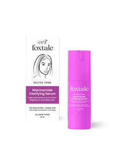 foxtale 12% Niacinamide Face Serum With Azelaic Acid | Reduces Acne, Blemishes & Acne Marks | Brightens & Smoothens Skin | All Skin Type | Face Serum For Women & Men | 30 Ml  - Image 1