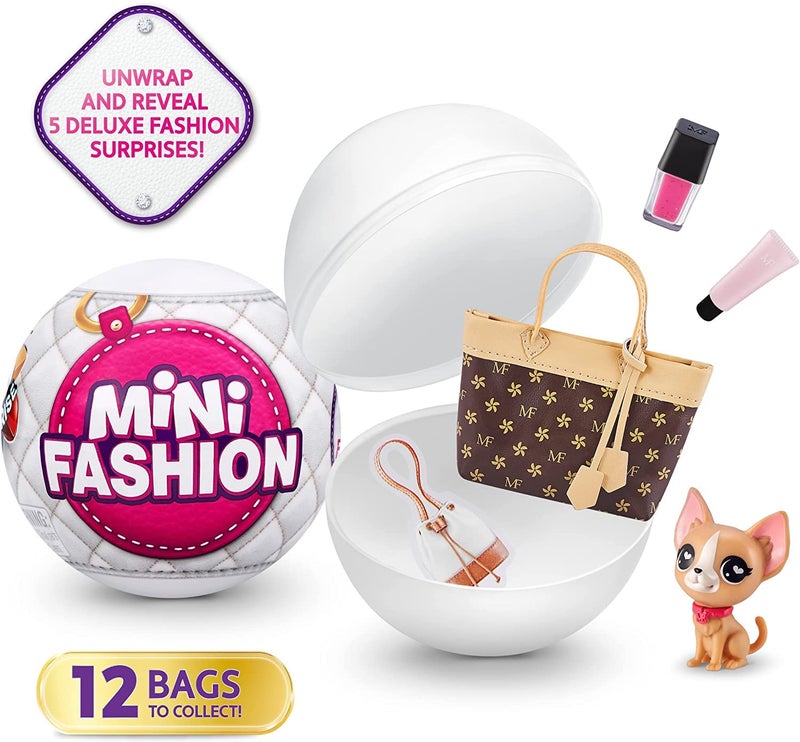 Mini Brands 5 Surprise Mini Fashion Amazon Exclusive Mystery Brand Collectibles by ZURU (2 Pack), Gifts for Easter Basket Stuffers, Doll Accessories - Image 4