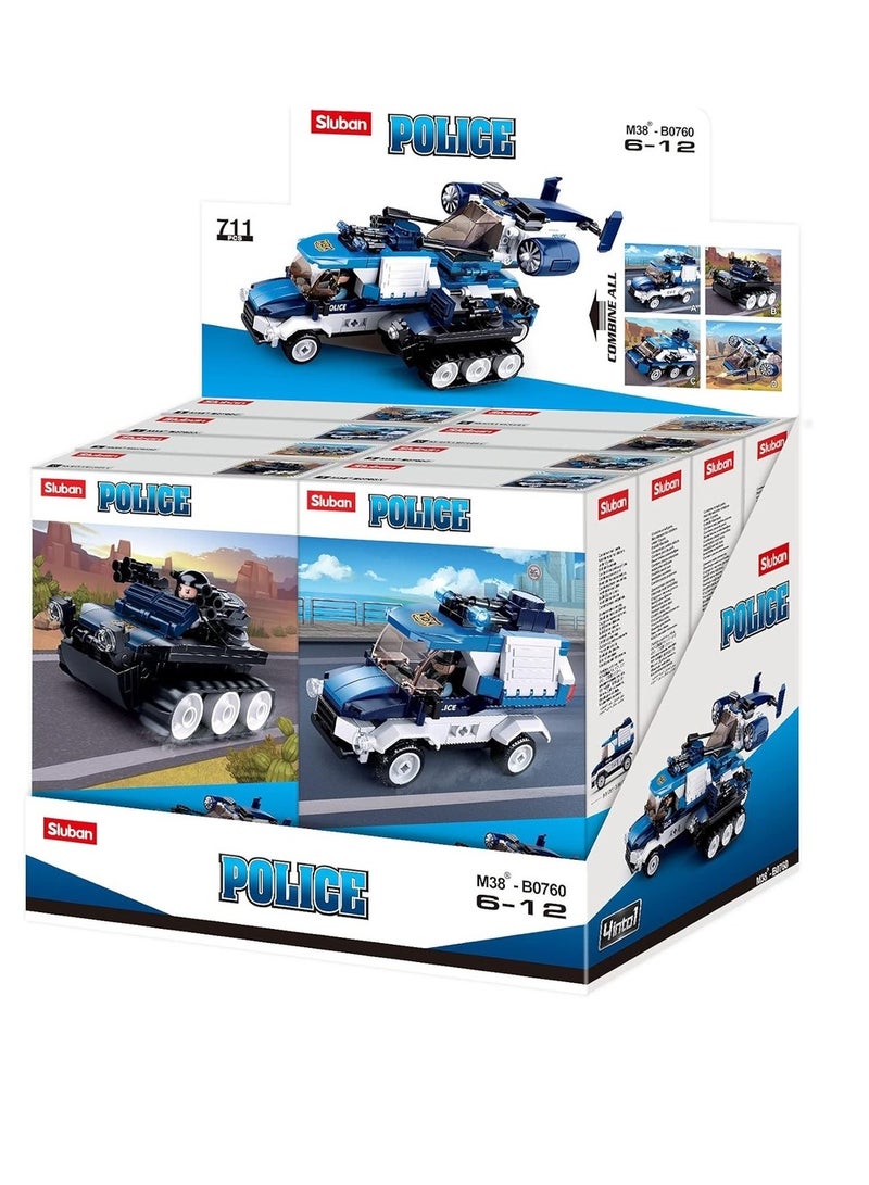 سلوبان مكعبات سيارات الشرطة (مختلفة الأشكال) - M38-B0760 - Image 1