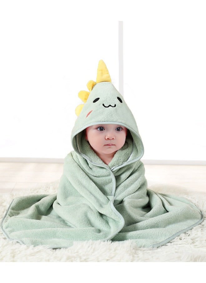 Children's Hooded Coral Fleece Bath Towel And Bathrobe - Green Dinosaur - pzsku/ZEA26727F1F040D1015EBZ/45/_/1725629697/c3c24dc4-a53a-440e-a00c-ec25a9a07768