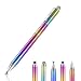 Yacig Capacitive Stylus Pen 4in1 High Sensitivity and Precision Touch Screen Stylus Clear Disc TipBlack Rubber Tip Mesh Fiber Tip Compatible with Universal Touch Screen Device Dreamy Rainbow - Image 2