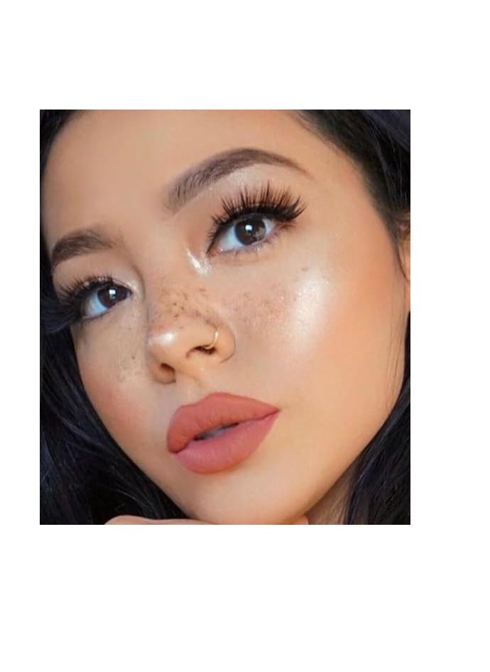 Generic Hoop Cartilage Earring Fake Earrings Nose Rings Septum Nose Ring small for Women Men Girls1 pcs (gold) +1pcs (silver)  - Image 1
