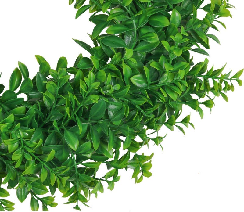 U'Artlines 2Pack 17" Front Door Wreaths Artificial Spring Summer Greenery Hanging Garland for Home Wedding Wall Window Decoration (17'' Boxwood,2) - Image 3