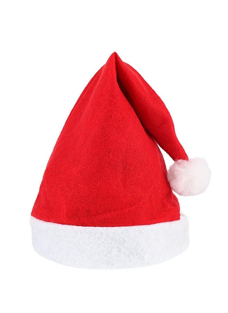 PRINTSHOP4ME - Hat-Red Hat With White Top-Holiday Hat For Adults And Kids-Hat-Cap For Party Supplies - Image 1
