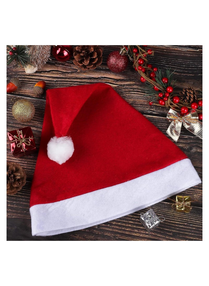 PRINTSHOP4ME - Hat-Red Hat With White Top-Holiday Hat For Adults And Kids-Hat-Cap For Party Supplies - Image 1