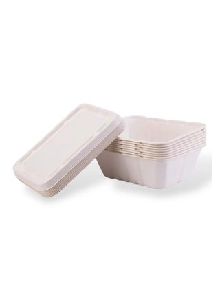 Rectangular Sugarcane Food Containers with Lids (8 Pieces) - pzsku/ZEA26C6E767A06E162E55Z/45/1743844649/aff082bc-5885-4406-972c-bf9fe0502c90