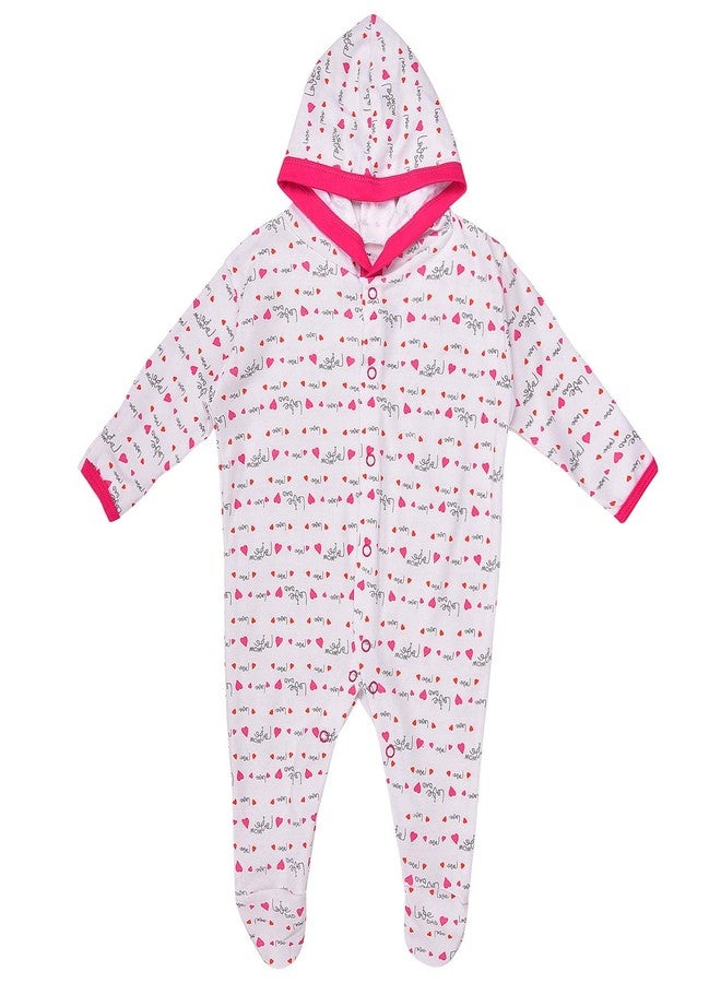 MAGIC TOWN Babyneeds New Born Baby Multi-Color Long Sleeve Cotton Sleep Suit Romper for Boys and Girls Set of 2 - Image 2