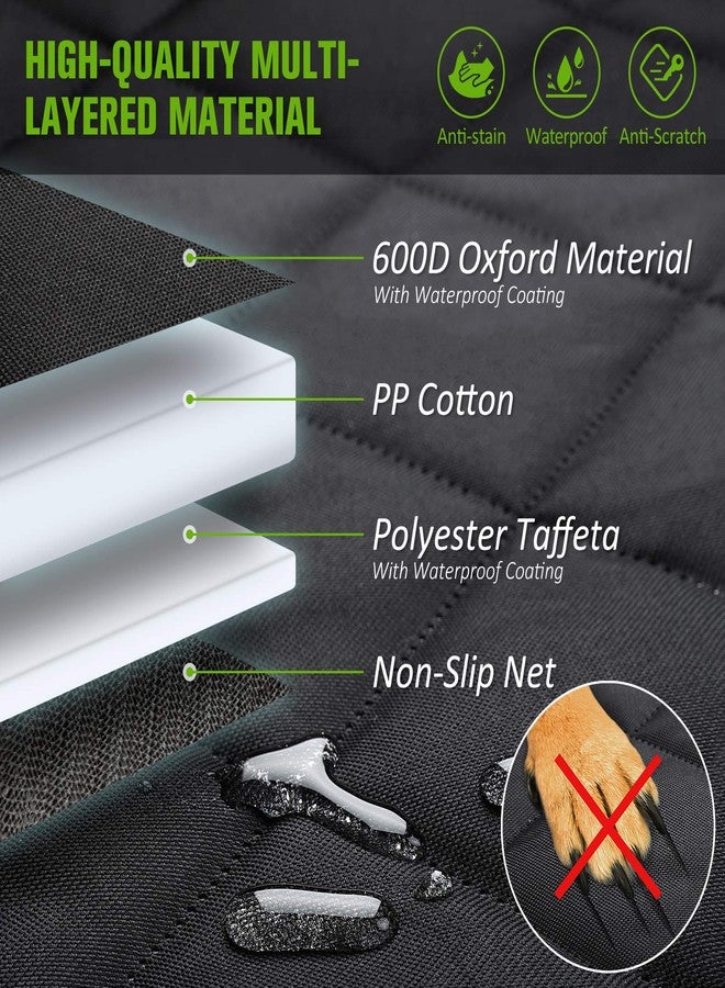 AURELIO TECH Dog Seat Covers for Back Seat, Convertible Dog Car Hammock Visual Mesh Window and Seat Belt, Waterproof Scratchproof and Anti-Slip Pets Seat Protectors for Cars/SUV/Trucks - Standard Size - Image 5