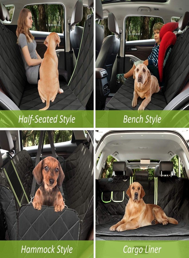 AURELIO TECH Dog Seat Covers for Back Seat, Convertible Dog Car Hammock Visual Mesh Window and Seat Belt, Waterproof Scratchproof and Anti-Slip Pets Seat Protectors for Cars/SUV/Trucks - Standard Size - Image 3