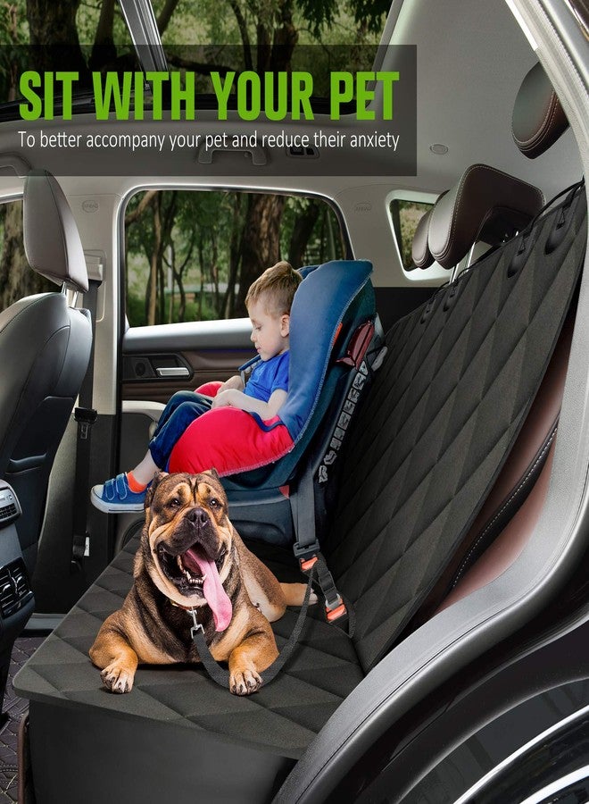 AURELIO TECH Dog Seat Covers for Back Seat, Convertible Dog Car Hammock Visual Mesh Window and Seat Belt, Waterproof Scratchproof and Anti-Slip Pets Seat Protectors for Cars/SUV/Trucks - Standard Size - Image 2