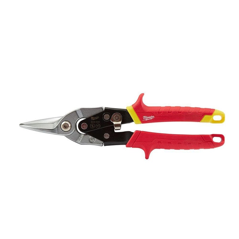 Milwaukee 48-22-4530 48224530 Metal Aviation Snips Straight Cut, Red - Image 1