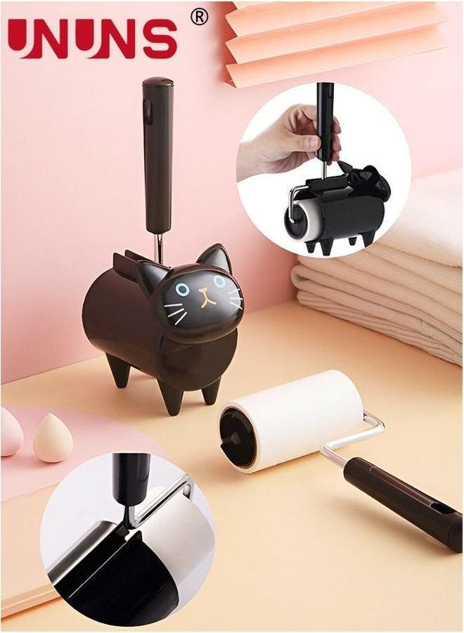 UNUNS Lint Roller,Cat Shaped 8cm 60 Sheet Roller Remover Hair Kit,Lint With 3 Interchangeable Rollers,Hair For Couch,Furniture,Carpet,Car Seat,Reusable Pet  - Image 3