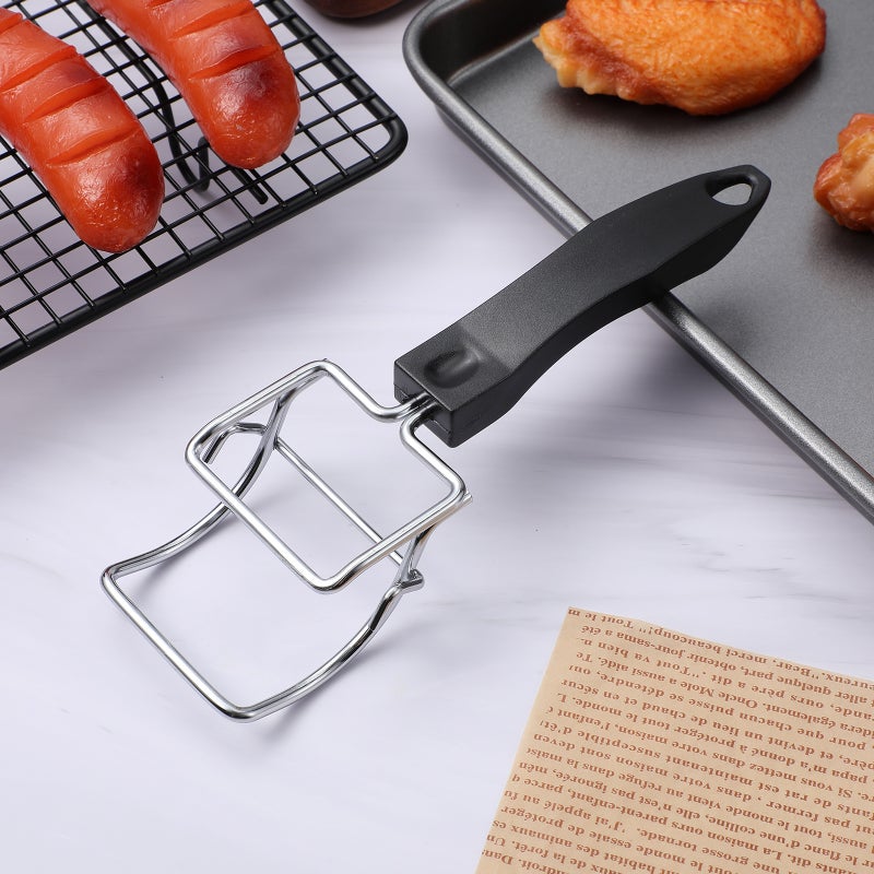 Air Fryer Toaster Oven Rack Clip Oven Tray Extractor Oven Rack Puller Bowl Pot Pan Gripper Clip For Hot Dishes For Air Fryer Toaster Oven - Image 3