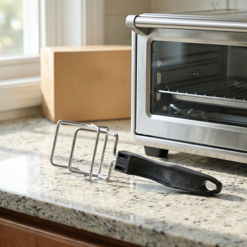 Air Fryer Toaster Oven Rack Clip Oven Tray Extractor Oven Rack Puller Bowl Pot Pan Gripper Clip For Hot Dishes For Air Fryer Toaster Oven - Image 4