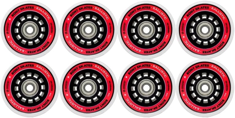Bont Roller Skates - Ballistic Roller Skate Wheel - Derby Indoor Speed Quad Skating - Pack of 8 - Image 5