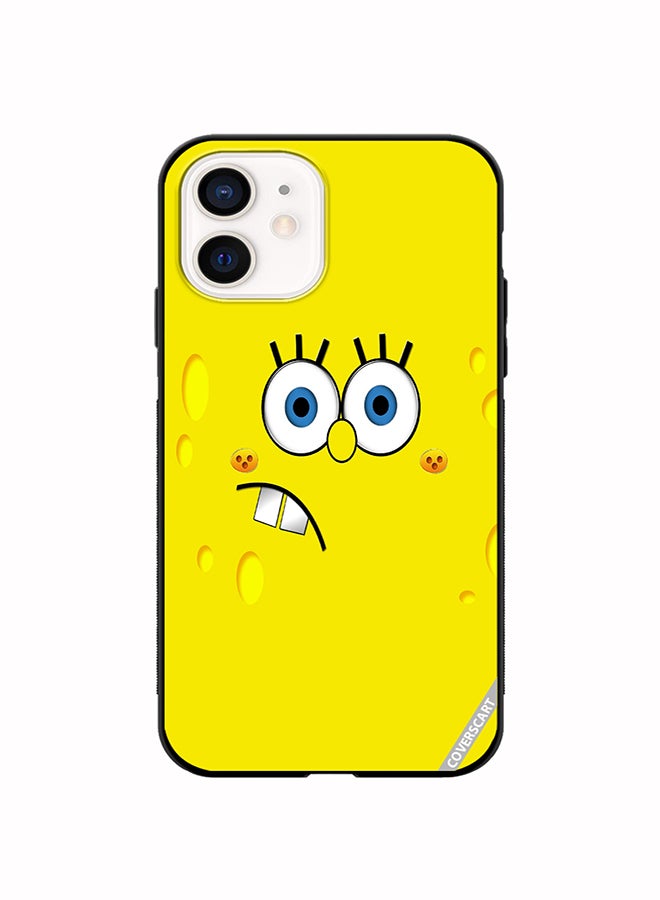 غطاء حماية لهاتف آبل آيفون 12 ميني بتصميم سبونجبوب المربك متعدد الألوان