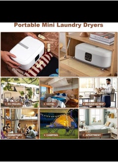 Portable Clothes Dryer, Convenient Compact Mini Laundry Dryers with Remote Control/Dryer Bag/1-8 Hours Timing/2-Speed Adjustment,Foldable Small Electric Dryer Machine, for Travel, Apartment, RV, Dorm - pzsku/ZEA2701008EEA260BBA9BZ/45/_/1734176992/44ae64a6-4ecc-4056-a352-ce6ddb48367e