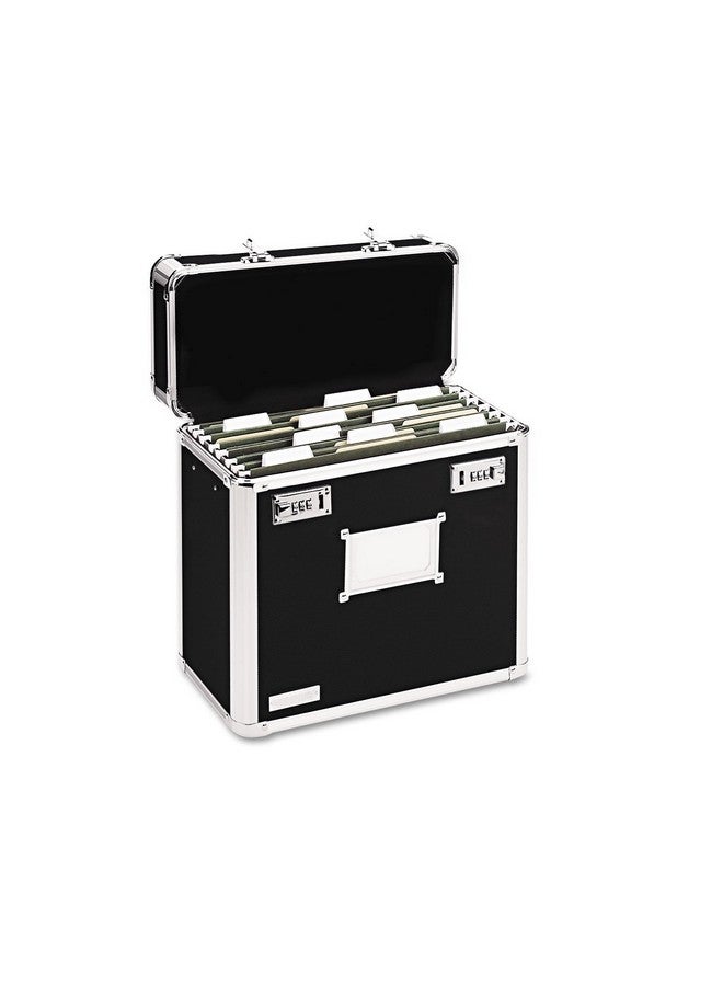 Vaultz Vz01187 Locking File Tote Storage Box, Letter, 13-3/4 X 7-1/4 X 12-1/4, Black - Image 2