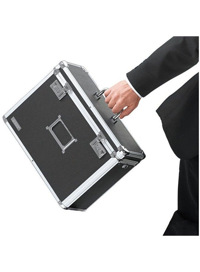 Vaultz Vz01187 Locking File Tote Storage Box, Letter, 13-3/4 X 7-1/4 X 12-1/4, Black - Image 3
