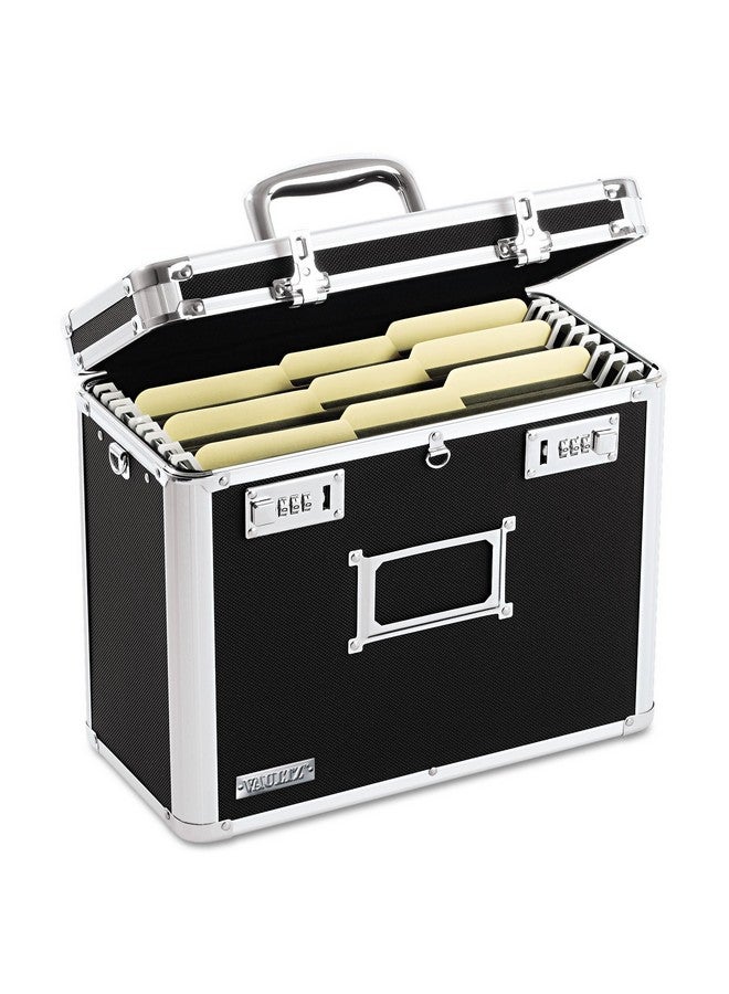 Vaultz Vz01187 Locking File Tote Storage Box, Letter, 13-3/4 X 7-1/4 X 12-1/4, Black - Image 1