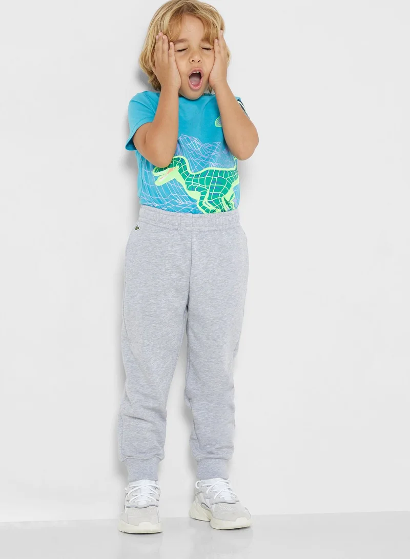 LACOSTE Kids Logo Sweatpants