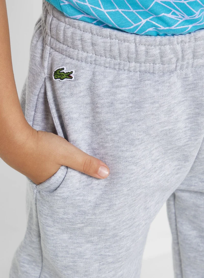 LACOSTE Kids Logo Sweatpants