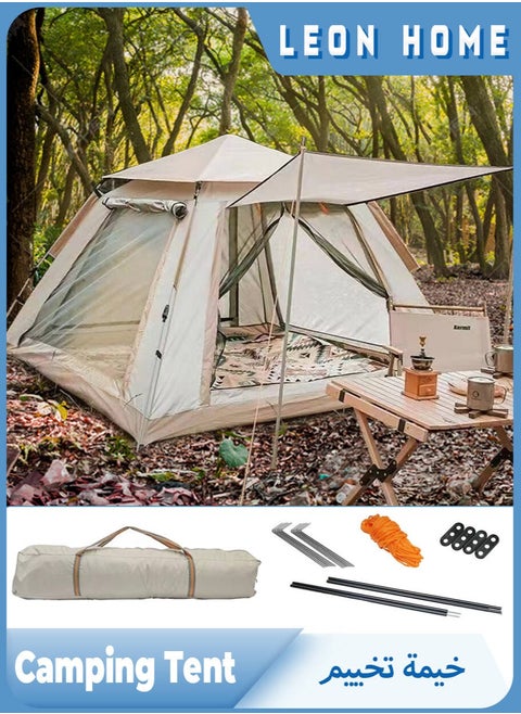 Camping Tent - 3-6 Person Family Tent Instant Easy Set up Tent with Carry Bag, Waterproof Windproof Pop Up Tent for Camping, Hiking, Mountaineering