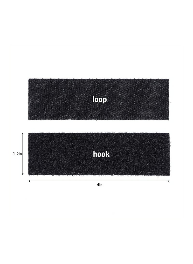 SYOSI - Double Sided Sticky, SYOSI 32Pcs Heavy Duty Hook and Loop Tape Strips with Adhesive Sticky Back, Strength Fasten Interlocking, for Home Office - Image 1