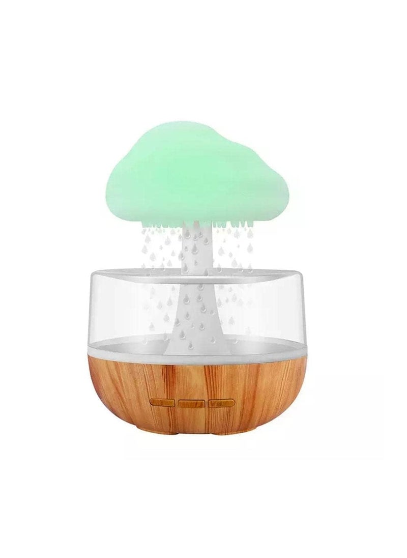 LOGAN INFOTECH - LOGAN INFOTECH House Rain Cloud Humidifier Water Drops Mushroom 7 Colours Sound of Water Drops Essential Oil Diffuser USB Night Light Aromatherapy Rain Cloud Diffuser for a Relaxing Mood - Image 1