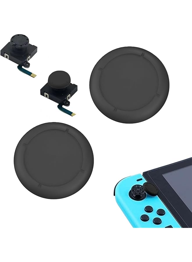 قطعتان من أغطية عصا التحكم البديلة لجهاز Nintendo Switch OLED Thumb Caps قبضة أغطية بديلة لعصا التحكم التناظرية لجهاز Nintendo Switch و Switch Lite أغطية عصا التحكم المريحة للألعاب (كلاسيكية) - Image 1