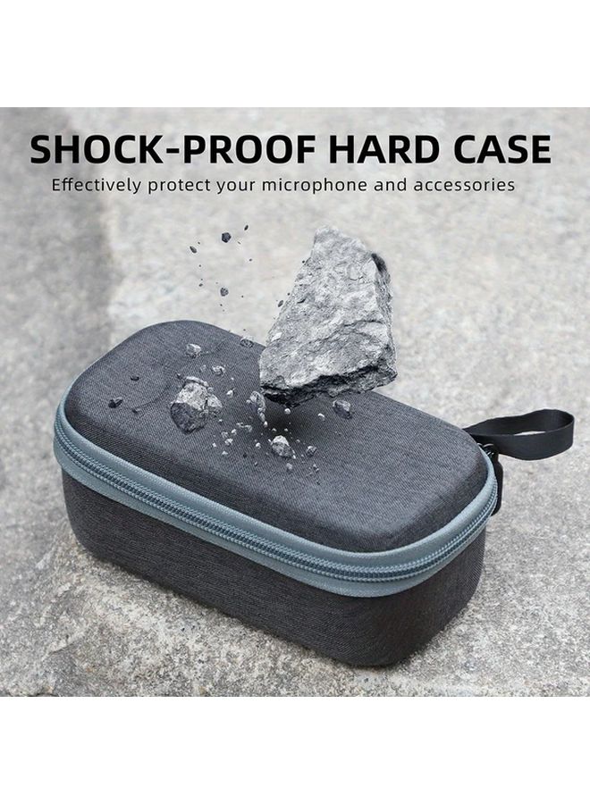 Durable Gray Storage Bag For DJI Mic 3 2 1 Portable Carrying Case With Multiple Compartments - Image 5