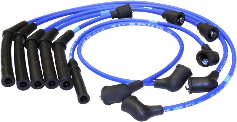 NGK (9056) RC-NE77A Spark Plug Wire Set with High-Temperature Silicone Jacket - Image 1