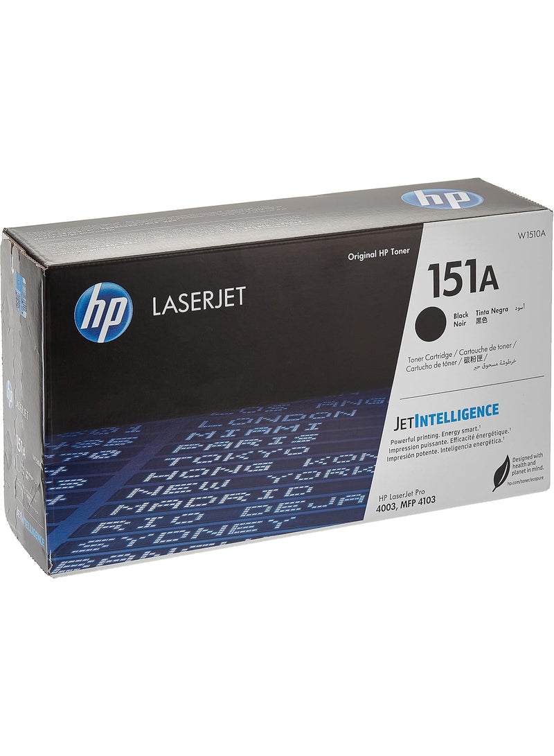 HP Toner HP 151A Black Original Laser Toner Cartridge | W1510A | Compatible with HP LaserJet Pro 4003 & MFP 4103 Series Printers | Sharp Professional Laser Printing - Image 1