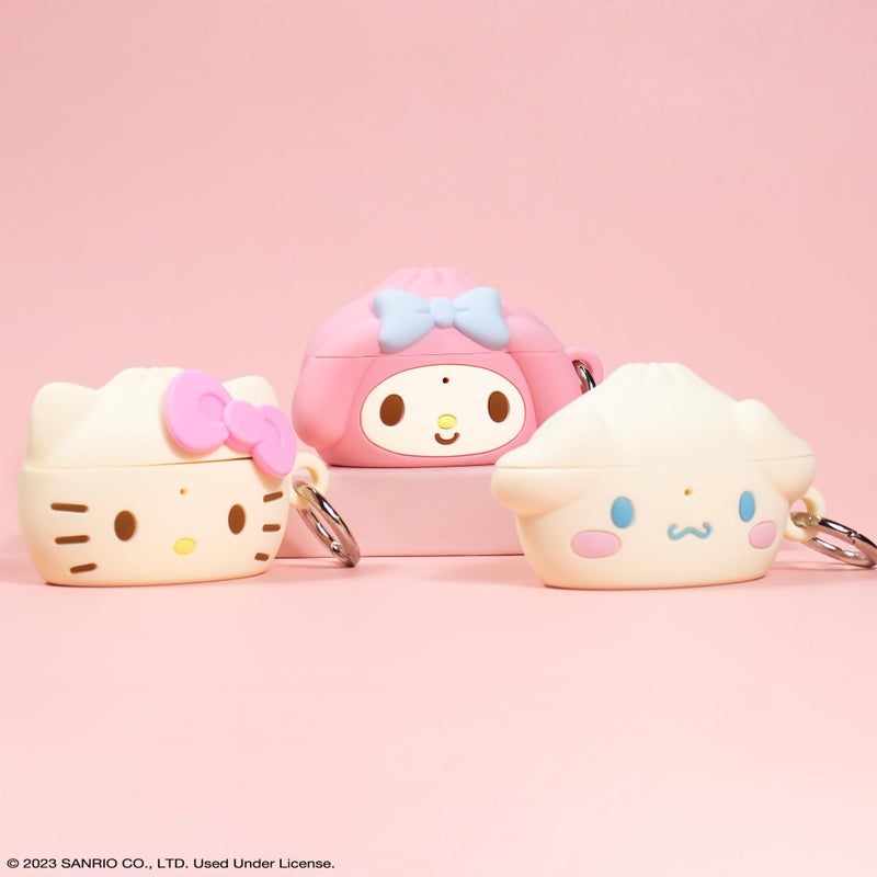 iFace Hello Kitty and Friends Case [ Compatible with AirPods Pro1/Pro2, Not for Pro3 ][Steamed Bun Series] Silicone Protective Cover [Carabiner Clip Included][Wireless Charging] â€“ Hello Kitty - Image 5