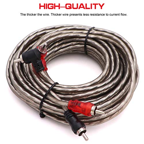 Jeemiter 8 Gauge Amp Installation Wiring Kit - 1500W Car Amplifier Wiring Kit Helps You Make Connections and Brings Power to Your Radio, Subwoofers Speakers - Image 3