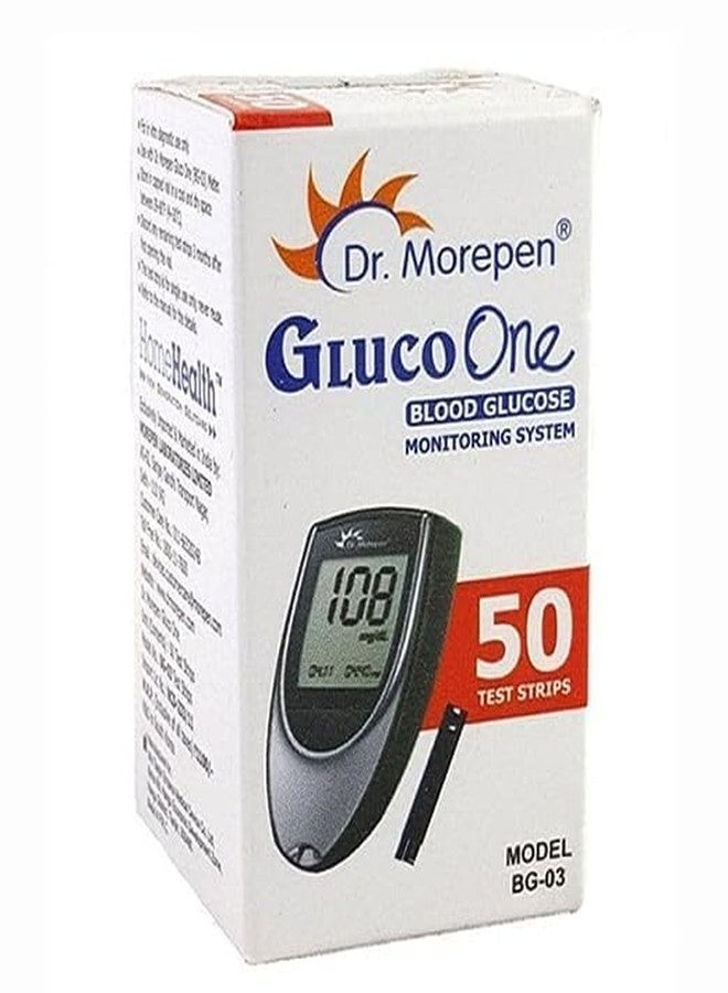 Beato Dr. Morepen Glucoone BG 03 Glucometer With 50 Strips, 100 Lancets With 100 Swabs, Multicolor - Image 2