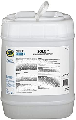 Zep Zep Solo High Performance Floor Polish  5 Gallon 1 Unit 107035  Durable and Protective Metal Interlock Gloss Shine Highly Resistant to Scuffs Heel Marks and Scratches  - Image 2