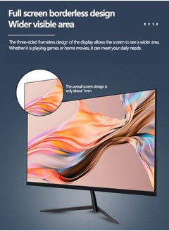FlashHawk 23.8 inch IPS Flat Screen Gaming Monitor with Frameless Full HD (1920x1080) VA Display,165Hz Refresh Rate,HDMI and DP Input Black  - Image 2