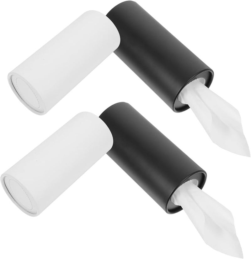 4Pcs Car Tissue Holder Cylinder Refillable Round Napkin Box For Cup Holders Portable For Cars Trucks Office Travel Soft Skin Friendly Paper Tissue Dispenser - Image 2