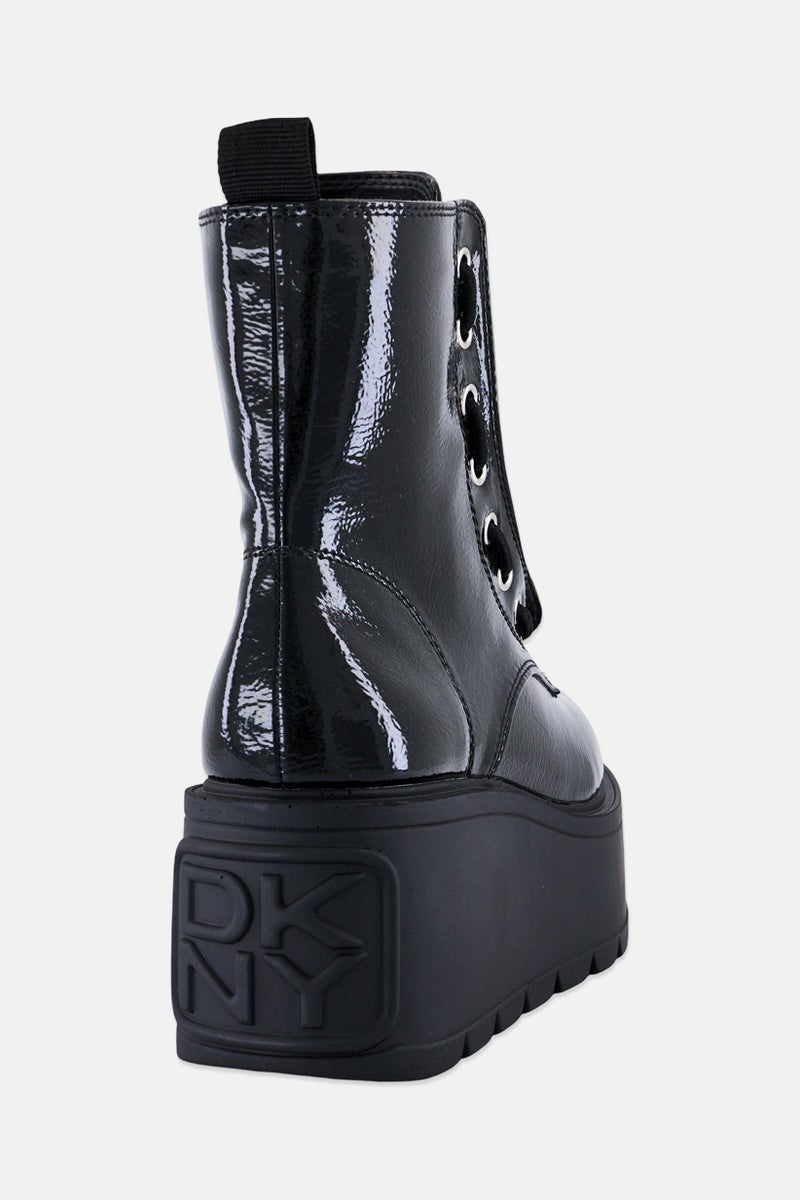 DKNY Women HARLI Zipper Up Close Toe Ankle Boots, Black - Image 2