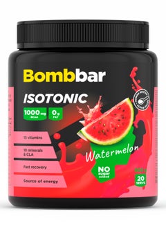 BOMBBAR Isotonic Powder Drink Watermelon with BCAA, Vitamins and Minerals – No Sugar Added, 500g 