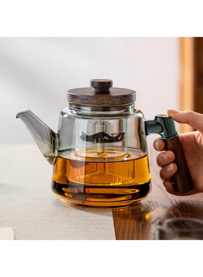 Yihutea Large Capacity Thickened High Temperature Resistant Glass Teapot With Filter Tea Maker Set - Image 1
