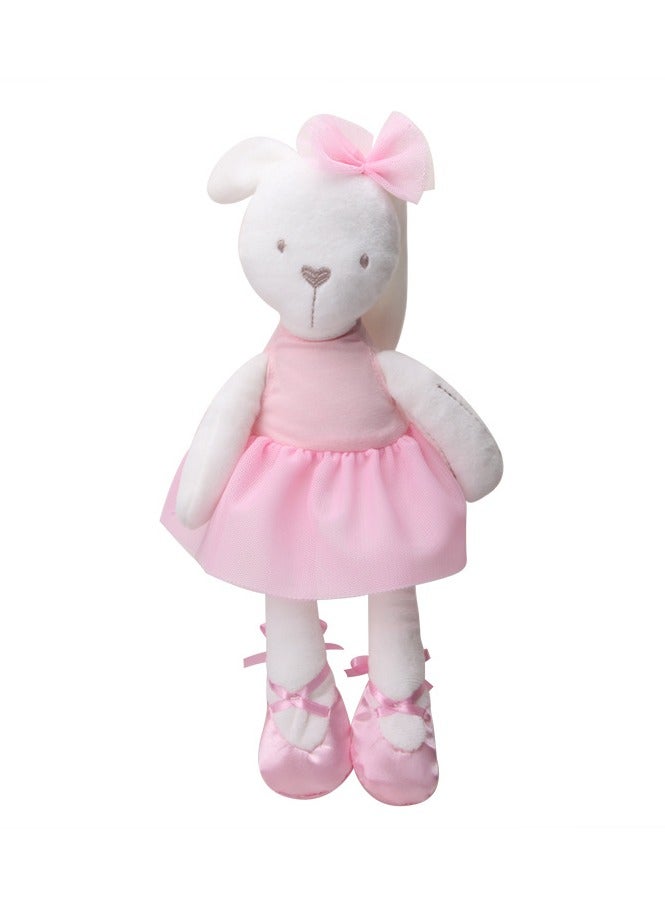 42cm cute short plush children's toy doll, ballet dress, rabbit baby sleeping doll - Image 4