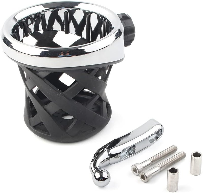 GYMARK Motorcycle Cup Holder for Honda Goldwing GL1800 F6B (2001-2021) - Silver - Image 3