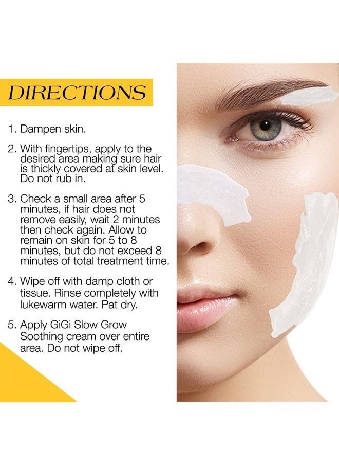 GiGi - Facial Hair Removal Cream and Slow Grow Soothing Cream Set for Sensitive Skin - Image 1