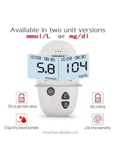 SINOCARE Safe Accu Blood Glucose Test Strips 100Pcs （Bottled Test Strips+Lancets）  - Image 3