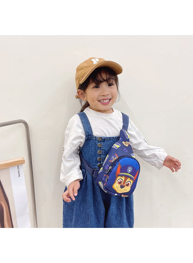 Children's Chest Bag Cartoon Waffle Team Small Crossbody Bag Logo Printed Baby Diagonal-Color:Red - Image 5